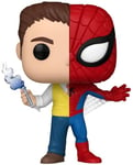 Funko Pop! Marvel: Split - Spider-Man - Spider/Parker​ - Marvel Comics - Collectable Vinyl Figure - Gift Idea - Official Merchandise - Toys for Kids & Adults - Comic Books Fans