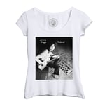 T-Shirt Femme Col Echancré Vintage Guitar Synth Gr 700 Jimmy Page Roland