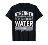 Ice Bath and Cold Shower Wellness Cold Therapy Recovery Tee T-Shirt