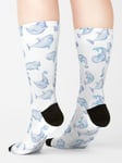 Chaussettes Taille Unique Pack De Baleine De Baleine Beluga Blanche De L'arctique Nouveauté Fantaisie Motif Fou Équipage Décontracté Pour Hommes Femmes