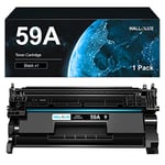 HALLOLUX 59A Toner Noir (CF259A) Compatibles pour HP 59A 59X CF259X pour HP Laserjet Pro M304 M404 M404dn M404dw M404n M428 MFP M428fdw M428dw M428dn (Noir, 1 Pack)