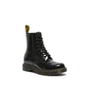 Dr. Martens Femme 1460 Leopard Emboss Boots, Noir, 40 EU