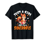 Squirrel Lover Women Just A Girl Who Loves Squirrels T-Shirt