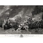 Woollett 9 Years War Battle La Hogue Illustration Unframed Wall Art Print Poster Home Decor Premium