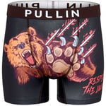 Boxers Pullin  Boxer Long Homme Microfibre LOCALS Noir