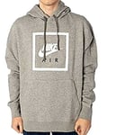 New Mens Nike M NSW Po Hoodie Hoody Air 5 Sweatshirt Grey Size S