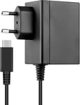 Chargeur Pour Switch, 15v/2.6a Adaptateur Secteur Pour Nintendo Switch, Support Mode De Tv Et Contrôleur Dock&pro,1.5m/5ft