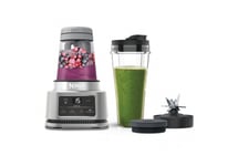 Ninja CB100UK 2-in-1 Foodi Power Nutri Blender with Auto-iQ- Silver