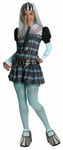 Rubie's Monster High Frankie Stein Fancy Dress Adult Medium Size 10-14 & Wig