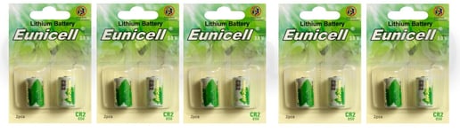 10 x CR2 Batteries Lithium 3v Camera Photo DLCR2 ELCR2 KCR2 Eunicell Battery UK