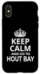 Coque pour iPhone X/XS Hout Bay Souvenirs / Inscription « Keep Calm And Go To Hout Bay ! »