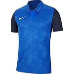 Nike Trophy IV Jersey SS Maillot Mixte Enfant, Royal Blue/Midnight Navy/(White), FR : L (Taille Fabricant : L)