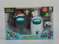 Action Figures Toikido AMONG US lot de 2 figurines Noire et Blanches neuves