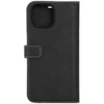 Essentials iPhone 13/14/15 Leather Mag wallet, detachable, magnet, blk