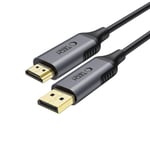 Tech-Protect Displayport Till HDMI Kabel 2.0 4K 60HZ 200cm Ultraboost