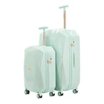 Travelers Club Kensie Valise Rigide à roulettes pivotantes TSA Lock pour Femme Vert Menthe 71,1 cm 50,8 cm, Menthe, 28 inches, 20 inches, Bagage Rigide à roulettes pivotantes 3D pour Femme