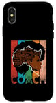 Coque pour iPhone X/XS Vintage Coach Afro Afro American Women Black History