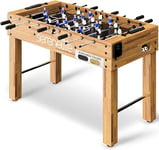 48in Competition Sized Foosball Table, Soccer for Home, Arcade Game Room, w/ 2 Balls, 2 Cup Holders 2x4ft for Man Cave Gold Basement, Standing Or Tabletop