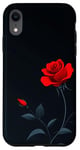 Coque pour iPhone XR Rose Minimalisme Floral Nature Beauté Romance Cadeau