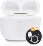 Boitier de Charge sans Fil Compatible avec Airpods 3ème Génération,Étui de Chargement Remplaçant L' Original avec Bouton de Couplage Sync,5 Fois la Charge complète,Coque Ultra Résistante.