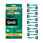 Wilkinson Sword Xtreme 3 Sensitive Disposable Razor for Men 8+4