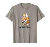 Funny Fluffy Big Cat Says:I'm not Fat, Adorably Chunky Tiger T-Shirt