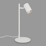 Briloner Leuchten 7408-016 Lampe de table réglable avec interrupteur de câble, 1 douille GU10 max. 9 W Blanc 38,5 cm