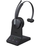 Yealink WH64 Hybrid Mono UC Headset Trådlös Huvudband Kontor/callcenter Micro-USB Bluetooth Svart