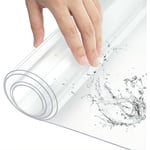 Nappe Transparente Imperméable, Film de Protection pour Table en pvc, Épaisseur 1mm, 80x140cm - Woltu