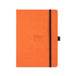 Dingbats* Wildlife Soft Cover A5 Dotted - Orange Tiger Notebook