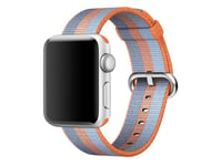 Genuine Apple Watch Strap Series 3 4 5 6 7 8 SE Woven Nylon 38mm grey Orange