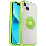 OtterBox OTTER + POP SYMMETRY CLEAR SERIES Case for iPhone 13 - LIMELIGHT (Clear/Green)