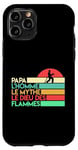 Coque pour iPhone 11 Pro Fete des peres humour caserne pompiers papa de garde feu