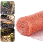 ASelected 6m/20 Feet Copper Mesh 1 Roll Pure Copper Rodent Pest Control Insect Control Mesh Soft Flexible and Cuttable Fine Wire Mesh For Rat Snail Slug Birds Insect Deterrent for Garden