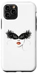 Coque pour iPhone 11 Pro Masque vénitien, joli visage, femme, Venise, Italie