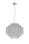 Alita Crystal 8 Light Ceiling Chrome