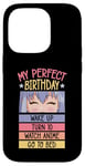 Coque pour iPhone 14 Pro My Perfect Birthday Wake Up Turn 10 Montre Anime Go To Bed