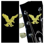 Inlay Sticker for Guitars & Bass - Jerry Garcia (Grateful Dead) Wolf Eagle - Gold,B-188GA-GD