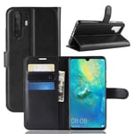 huawei Huawei P30 Pro Pu Wallet Case [Black]