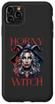 Coque pour iPhone 11 Pro Max Costume d'Halloween amusant pour femme Horny Witch