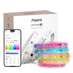 Aqara Ruban LED T1 avec Matter, NÉCESSITE HUB Zigbee 3.0, 2M RGB + IC Lumineux LED avec 16 Millions de Couleurs/Blanc Accordable/Effets de Dégradé, Supporte Apple Home, Google Home et Alexa