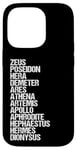 Coque pour iPhone 14 Pro Dieux et déesses grecs, les douze dieux de l'Olympe