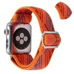 Apple Watch Series 6 / 5 40mm kudottu tyyli kuvio kellonauha - Oranssi Orange