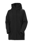 W Victoria Ins Mid Rain Jacket Black Helly Hansen