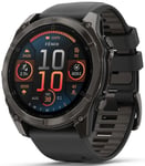 Garmin 010-02905-21 Fēnix 8 Amoled Svart/Gummi Ø51 mm