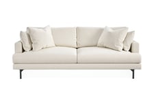 Menard Dyp 4-seters Sofa Fløyel 205 cm bred - Lys Beige Velour sofa & fløyel