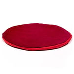 Singing Bowl Support Flat Round Red -- 15X1 Cm