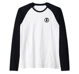 Men's Subtle Chastity Cage Logo with black design Raglan Baseball Tee