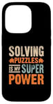 Coque pour iPhone 14 Pro Résoudre Des Énigmes Est Mon Super Pouvoir Jeu Puzzler