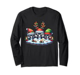 Santa Reindeer Elf Video Games Christmas Gamer Boys Mens Kid Long Sleeve T-Shirt